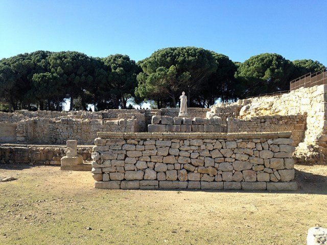 Restos del templo de Asclepio
