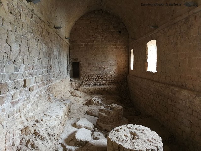 Comedor del castillo de Miravet 