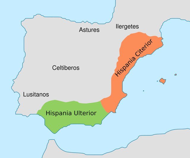 Hispania en el año 197 a. C.