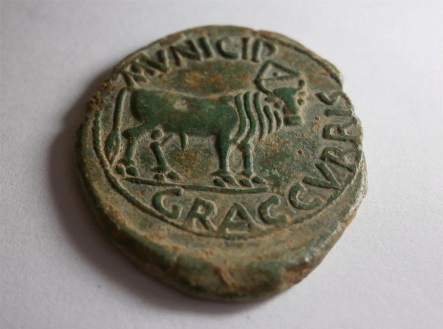 Moneda de Graccuris, conquista romana de hispania 