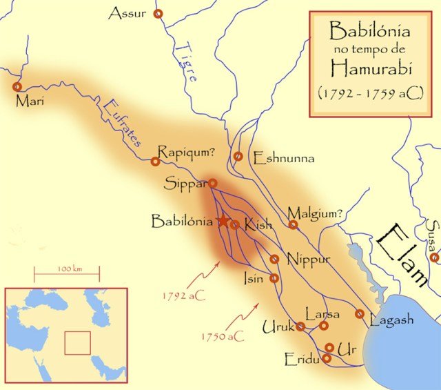 El Imperio Babilonio en tiempos de Hammurabi