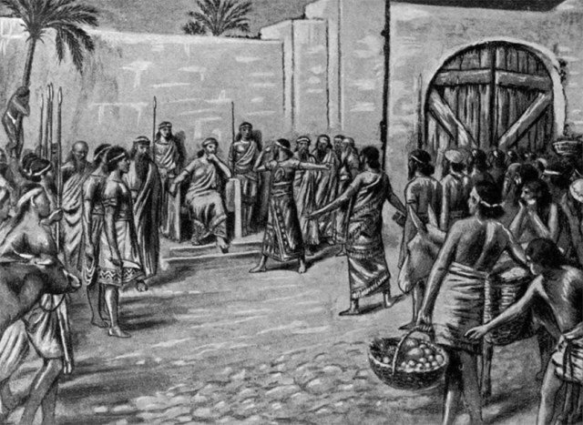 Recreación de un juicio ante Hammurabi