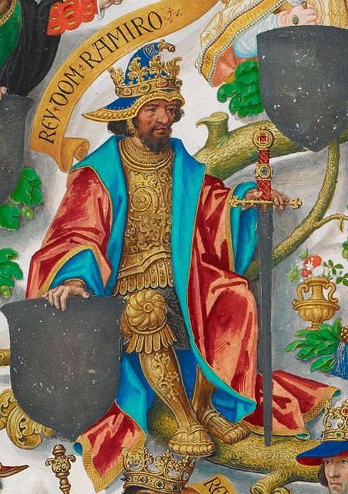 Curiosa imagen atribuida a Ramiro I, primer rey del Reino de Aragón 
